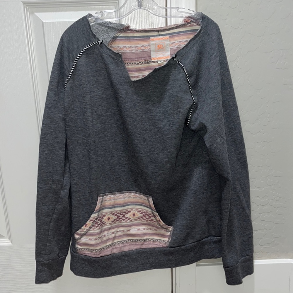 Rip curl fleece v neck crew